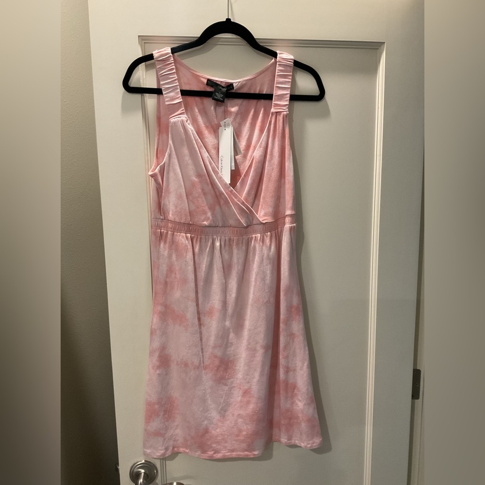 Calvin Klein casual cotton mini dress NWT